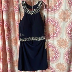 Short Two Piece Navy Set